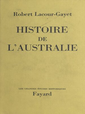 cover image of Histoire de l'Australie